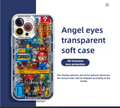 Case Anime Mario Bros Transparente para iPhone 11, 12, 13, 14, 15, 16 e 17