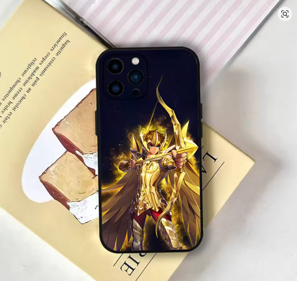Capa Anime S-Saint Ceya Cavaleiros do Zodiaco Colorida Iphone 11 12 13 14 15 16 17