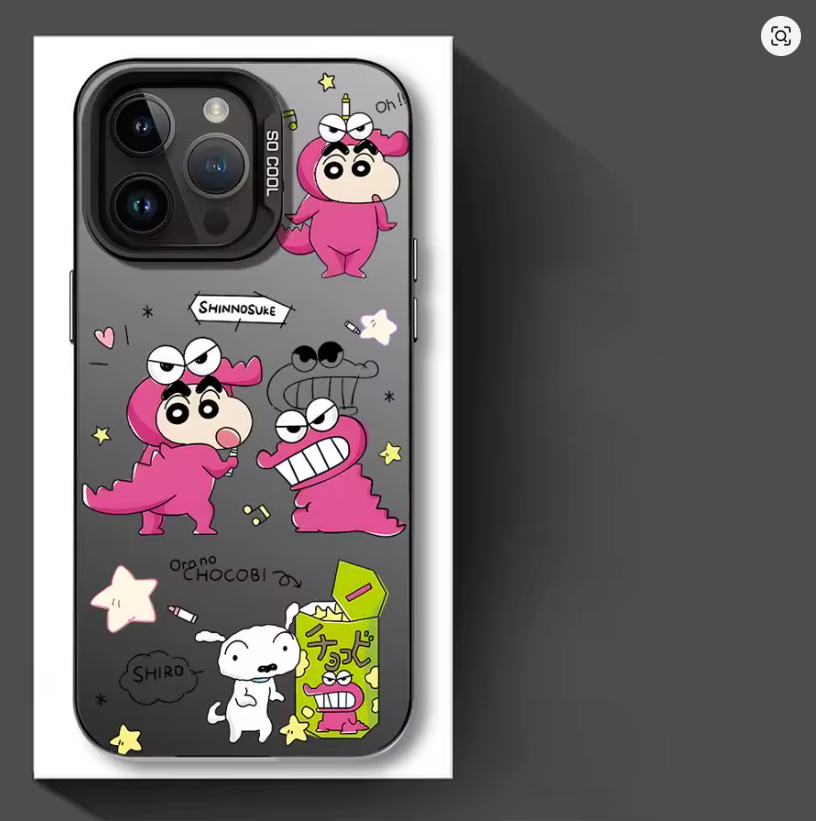 Case Anime Crayon Shin-Chan p/ iPhone 11 12 13 14 15 16 Plus Pro Max