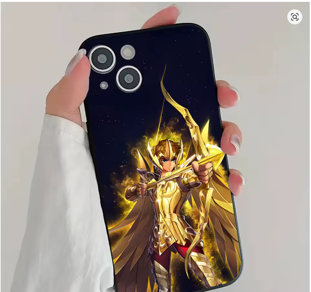 Capa Anime S-Saint Ceya Cavaleiros do Zodiaco Colorida Iphone 11 12 13 14 15 16 17