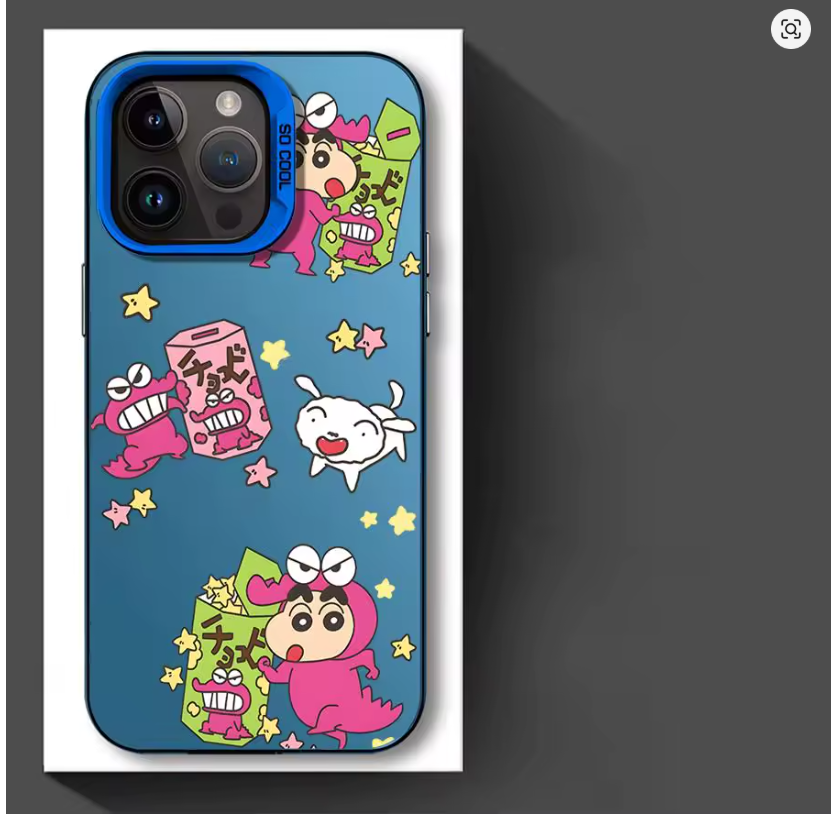 Case Anime Crayon Shin-Chan p/ iPhone 11 12 13 14 15 16 Plus Pro Max