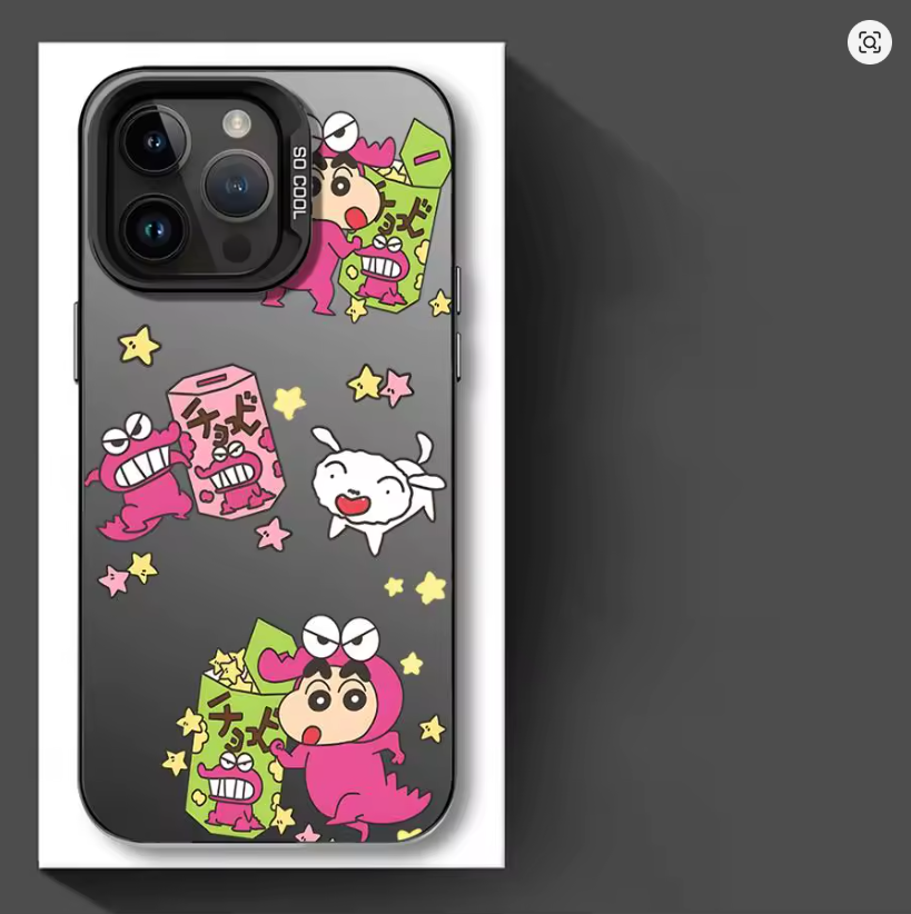 Case Anime Crayon Shin-Chan p/ iPhone 11 12 13 14 15 16 Plus Pro Max