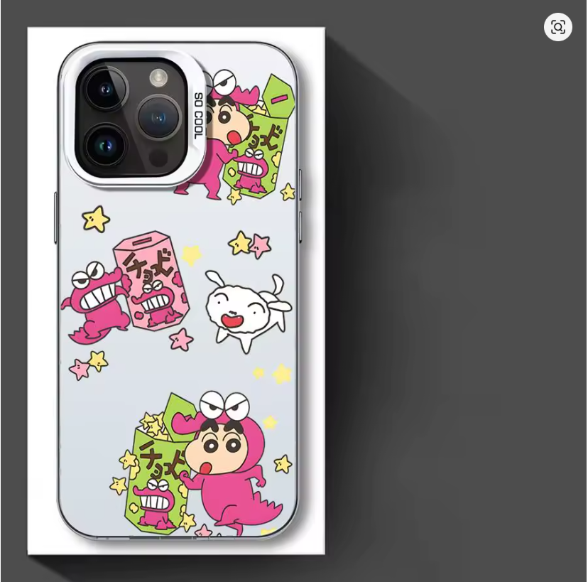 Case Anime Crayon Shin-Chan p/ iPhone 11 12 13 14 15 16 Plus Pro Max