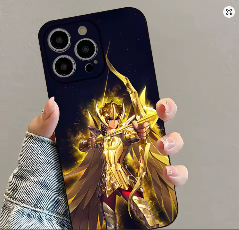 Capa Anime S-Saint Ceya Cavaleiros do Zodiaco Colorida Iphone 11 12 13 14 15 16 17