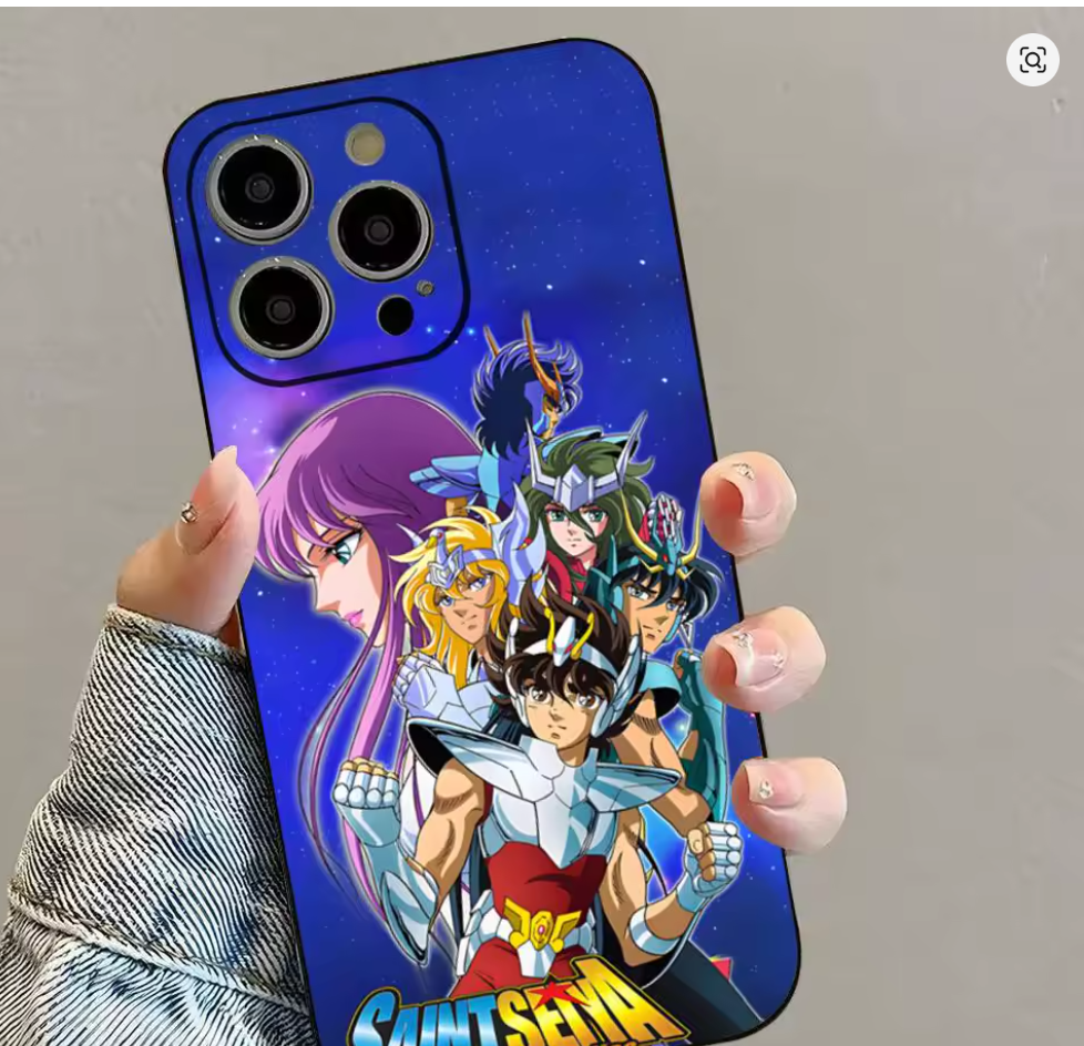 Capa Anime S-Saint Ceya Cavaleiros do Zodiaco Colorida Iphone 11 12 13 14 15 16 17