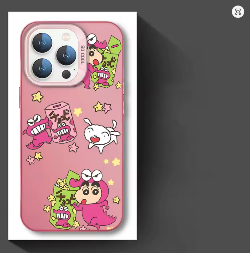 Case Anime Crayon Shin-Chan p/ iPhone 11 12 13 14 15 16 Plus Pro Max