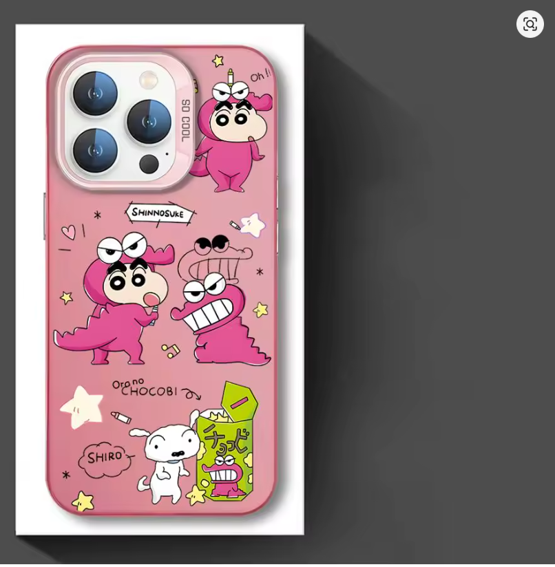 Case Anime Crayon Shin-Chan p/ iPhone 11 12 13 14 15 16 Plus Pro Max
