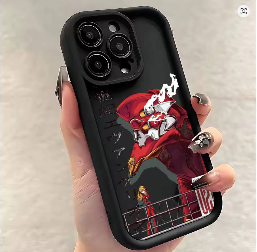 Case Anime Neon Genesis E-Evangelion iPhone 11 12 13 14 15 16 Mini Pro Max X XR
