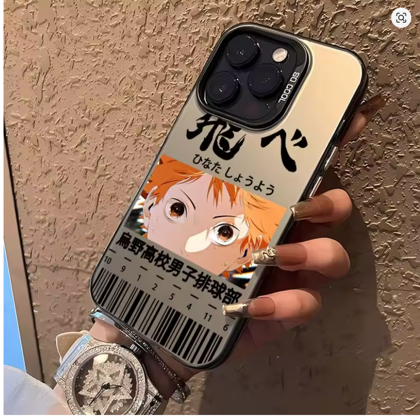 Case Anime Haikyuu Vôleibol p/ iPhone 11 12 13 14 15 16 17 Plus Pro Max