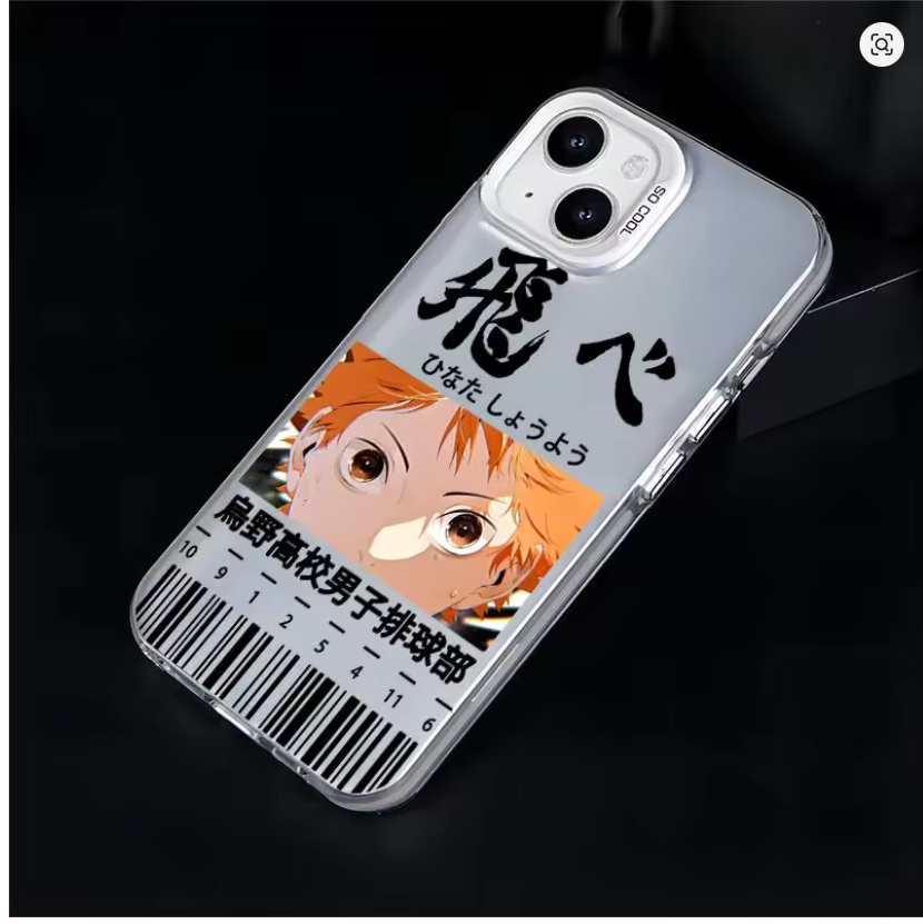 Case Anime Haikyuu Vôleibol p/ iPhone 11 12 13 14 15 16 17 Plus Pro Max