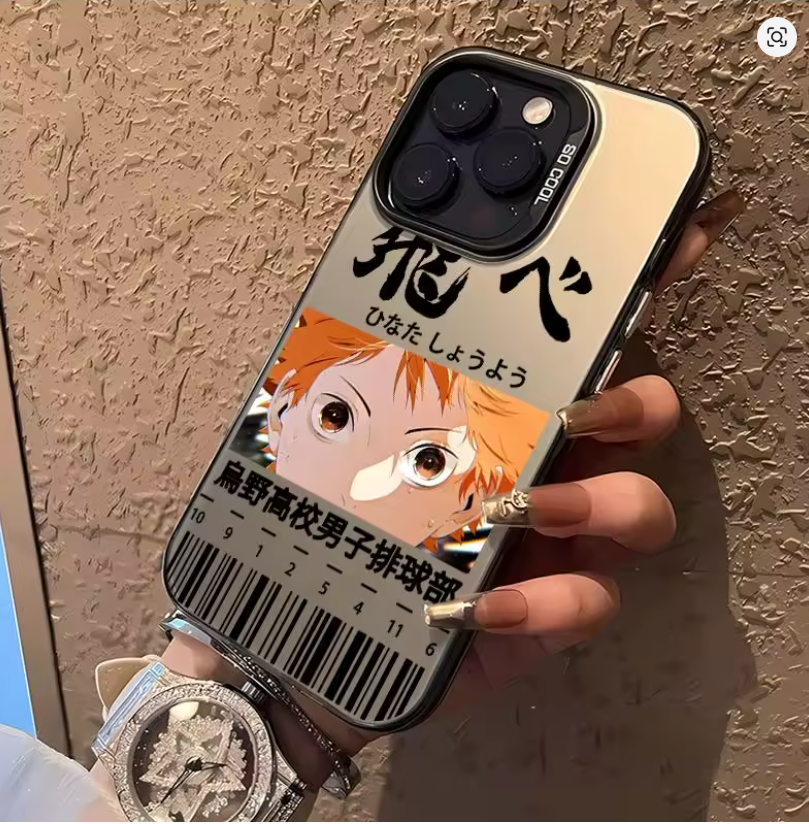 Case Anime Haikyuu Vôleibol p/ iPhone 11 12 13 14 15 16 17 Plus Pro Max