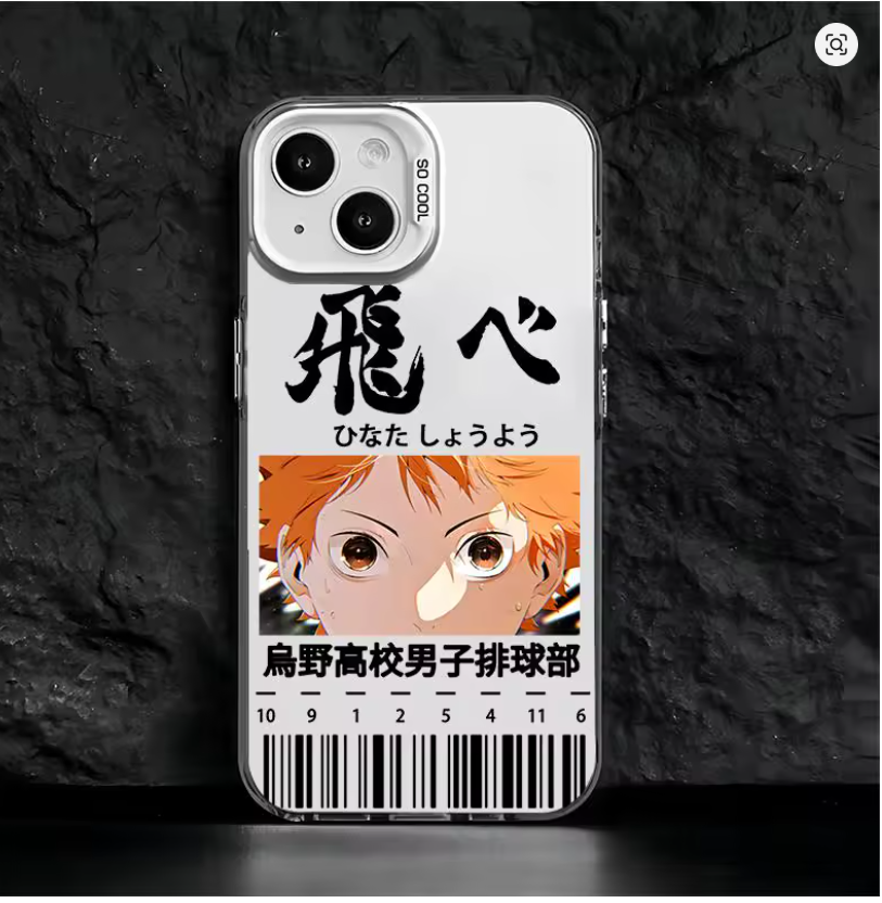 Case Anime Haikyuu Vôleibol p/ iPhone 11 12 13 14 15 16 17 Plus Pro Max