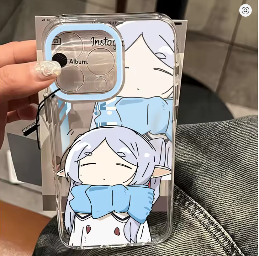 Case Anime Frieren Beyond Journey's End para iPhone 11 ao 17 | Pro, Max, Air