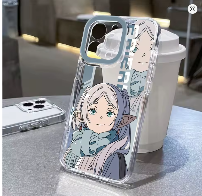 Case Anime Frieren Beyond Journey's End para iPhone 11 ao 17 | Pro, Max, Air