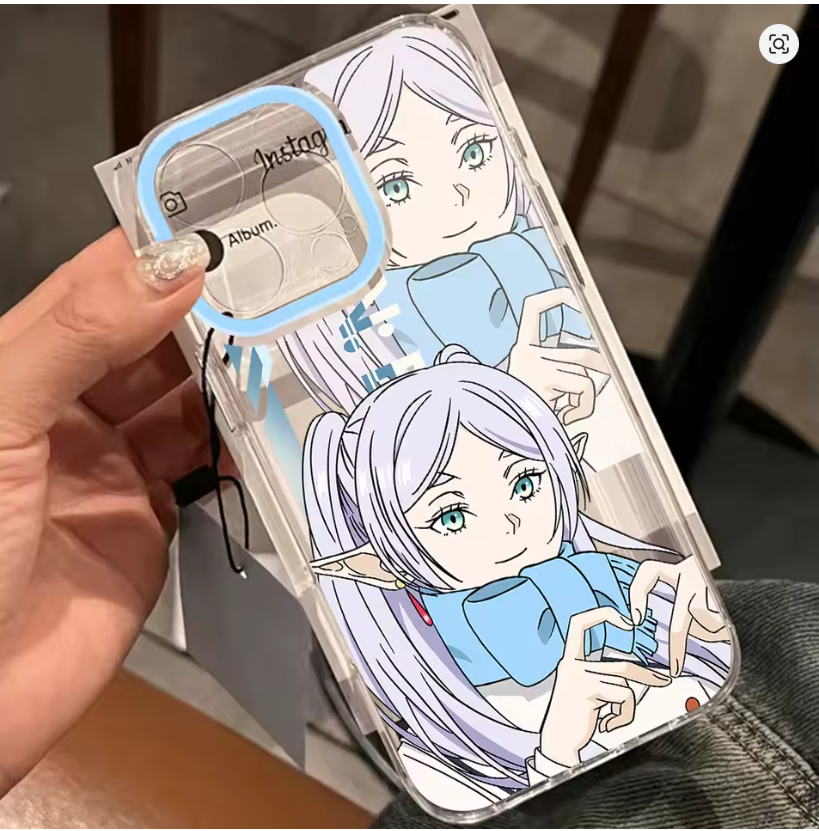 Case Anime Frieren Beyond Journey's End para iPhone 11 ao 17 | Pro, Max, Air