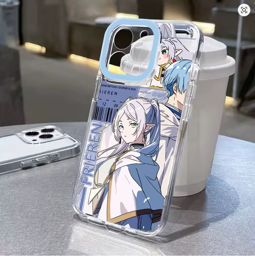 Case Anime Frieren Beyond Journey's End para iPhone 11 ao 17 | Pro, Max, Air