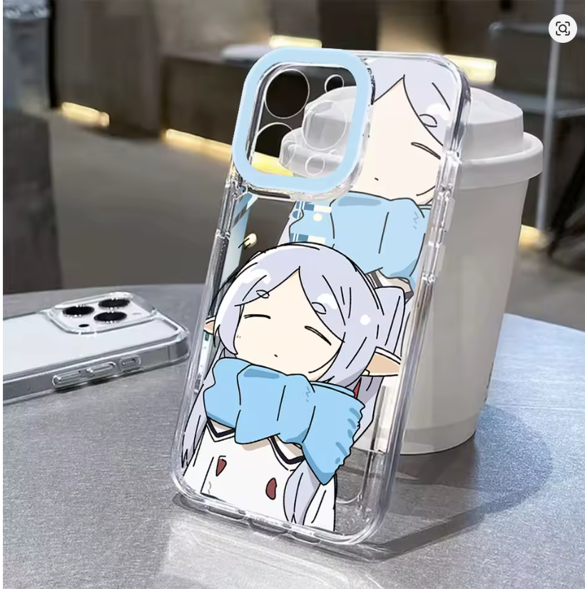 Case Anime Frieren Beyond Journey's End para iPhone 11 ao 17 | Pro, Max, Air