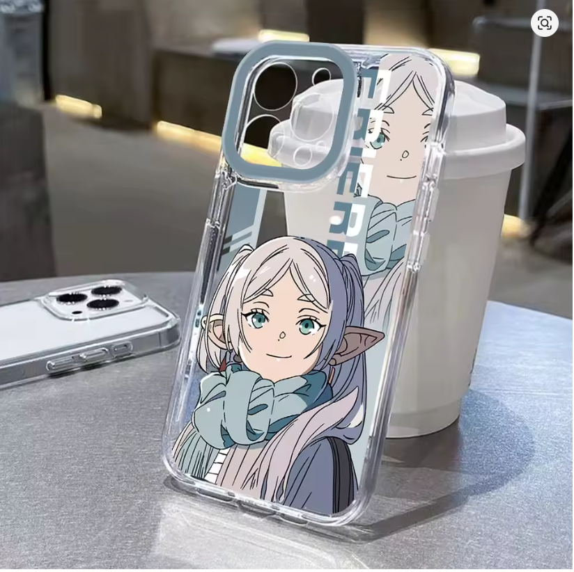 Case Anime Frieren Beyond Journey's End para iPhone 11 ao 17 | Pro, Max, Air