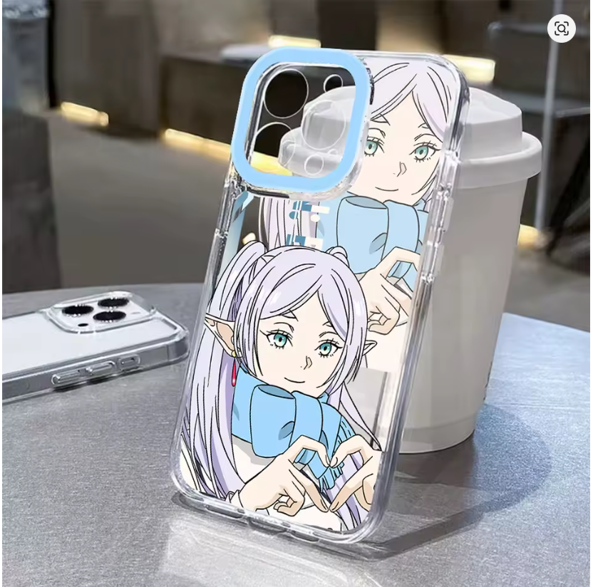 Case Anime Frieren Beyond Journey's End para iPhone 11 ao 17 | Pro, Max, Air