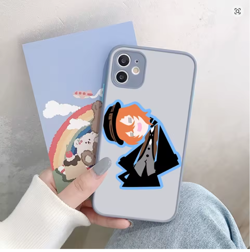 Case Anime Borgou Stray Dogs P/ Iphone Xr Xs 8 11 12 13 14 15 16 17 Pro Max