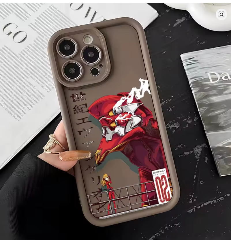 Case Anime Neon Genesis E-Evangelion iPhone 11 12 13 14 15 16 Mini Pro Max X XR