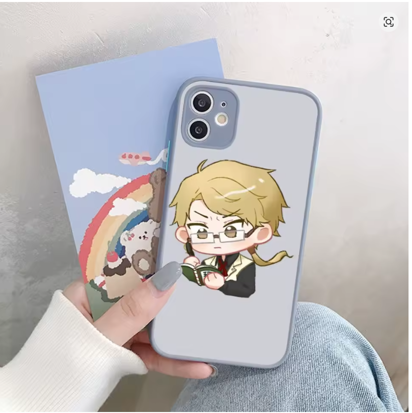 Case Anime Borgou Stray Dogs P/ Iphone Xr Xs 8 11 12 13 14 15 16 17 Pro Max