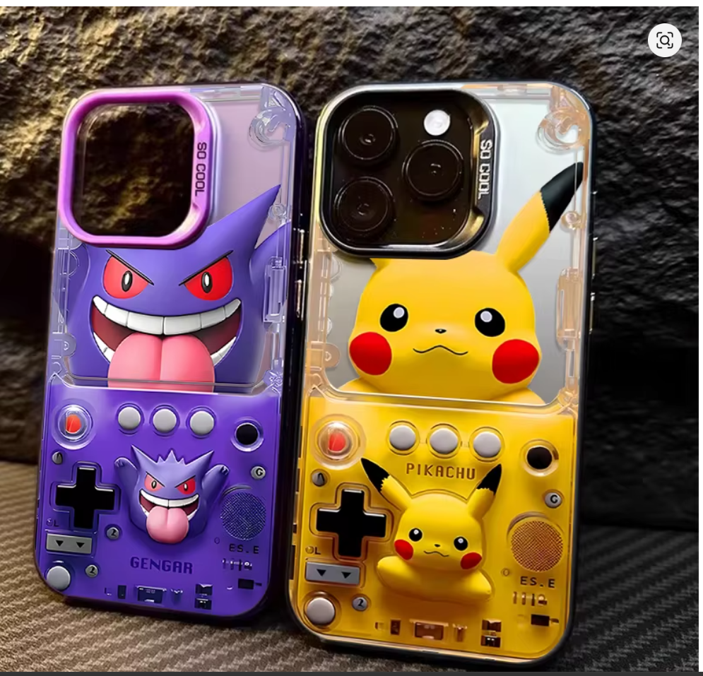 Capa Pokémon Anime para iPhone SE 7 8 X XS XR 11 12 13 14 15 16 17 Pro Max
