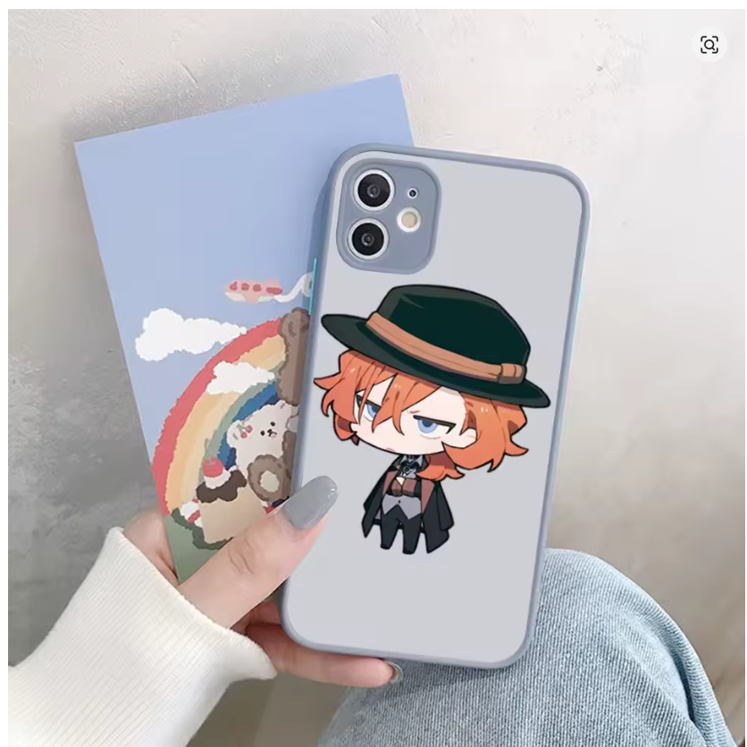 Case Anime Borgou Stray Dogs P/ Iphone Xr Xs 8 11 12 13 14 15 16 17 Pro Max