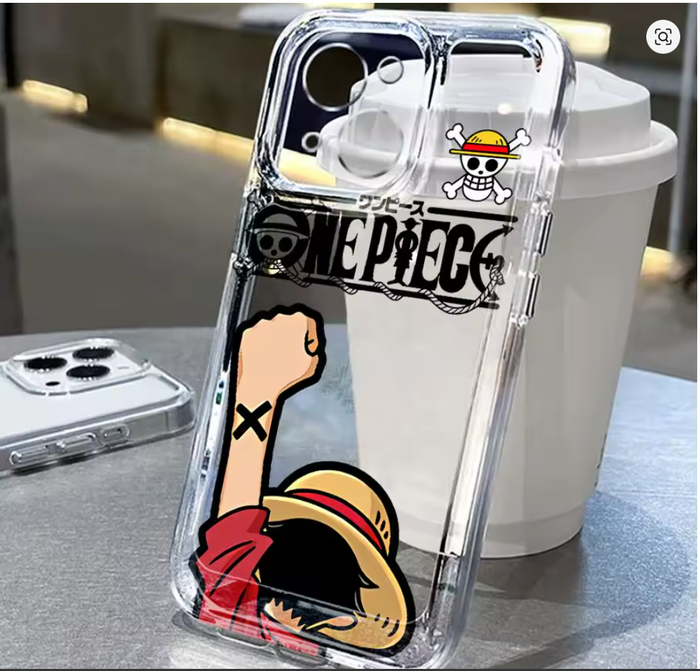 Capa Anime One Piece para iPhone – Modelos 7, 8, X, XR, XS, 11, 12, 13, 14, 15, 16 e Pro Max