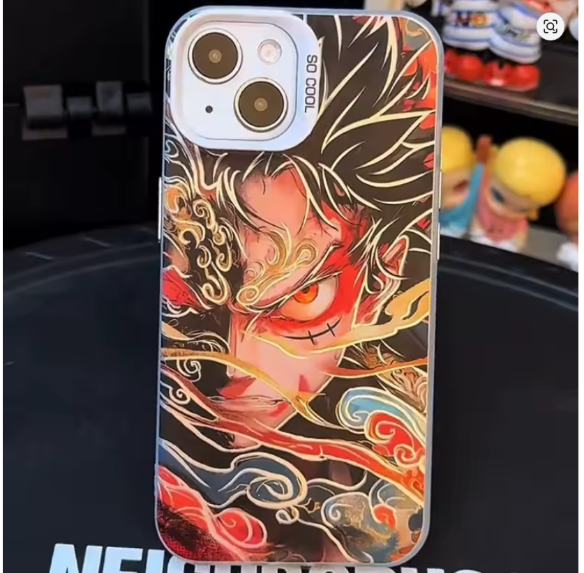 Case 3D Luffy One Piece P/ Iphone 11 12 13 4 15 16 17 Pro Plus Max