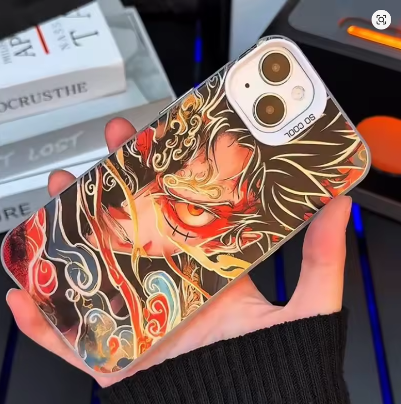 Case 3D Luffy One Piece P/ Iphone 11 12 13 4 15 16 17 Pro Plus Max