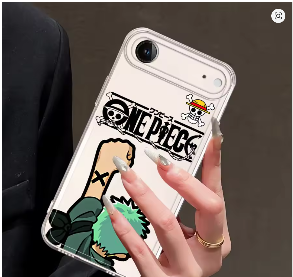 Capa Anime One Piece para iPhone – Modelos 7, 8, X, XR, XS, 11, 12, 13, 14, 15, 16 e Pro Max