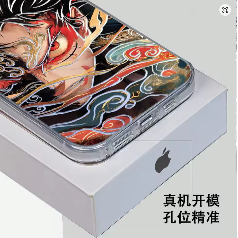 Case 3D Luffy One Piece P/ Iphone 11 12 13 4 15 16 17 Pro Plus Max