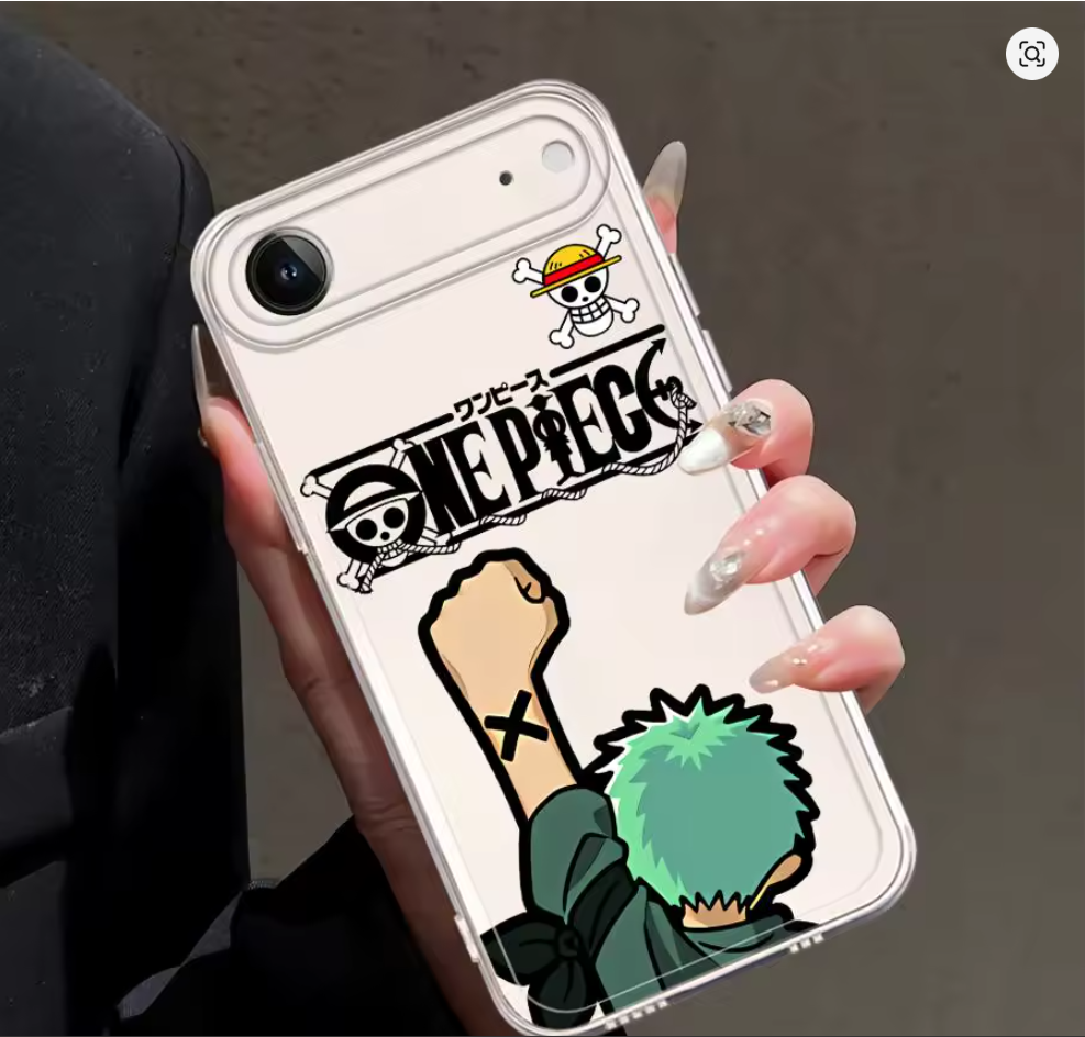 Capa Anime One Piece para iPhone – Modelos 7, 8, X, XR, XS, 11, 12, 13, 14, 15, 16 e Pro Max