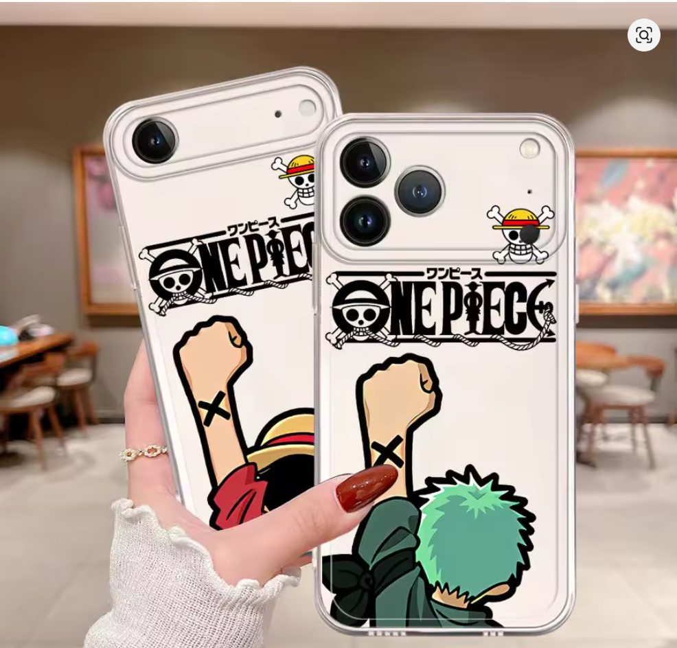 Capa Anime One Piece para iPhone – Modelos 7, 8, X, XR, XS, 11, 12, 13, 14, 15, 16 e Pro Max