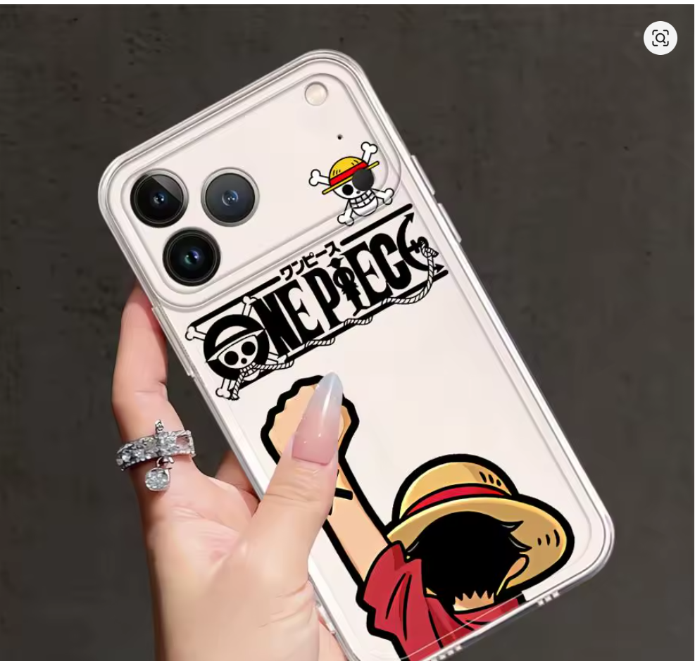 Capa Anime One Piece para iPhone – Modelos 7, 8, X, XR, XS, 11, 12, 13, 14, 15, 16 e Pro Max