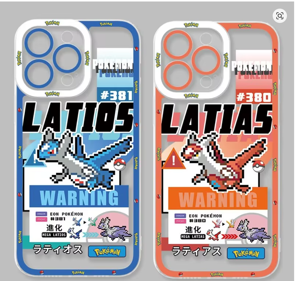 Capa Pokémon Anime Silicone Antichoque para iPhone 11, 12, 13, 14, 15, 16 e 17 Pro Max Air