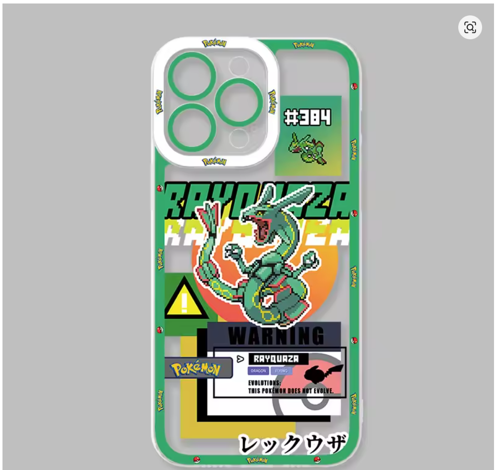 Capa Pokémon Anime Silicone Antichoque para iPhone 11, 12, 13, 14, 15, 16 e 17 Pro Max Air