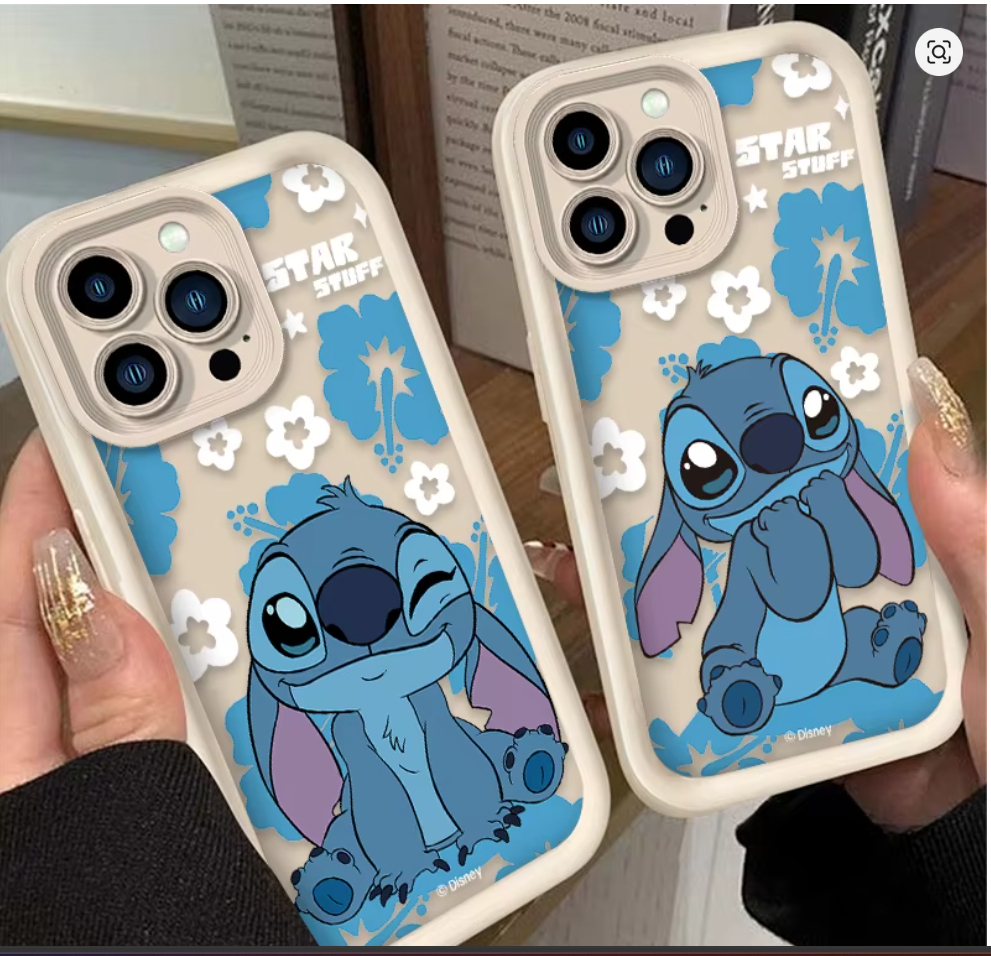 case anime lilo e stitch silicone p iphone X XS 7 8 Xr Xs Max 11 12 13 14 15 16
