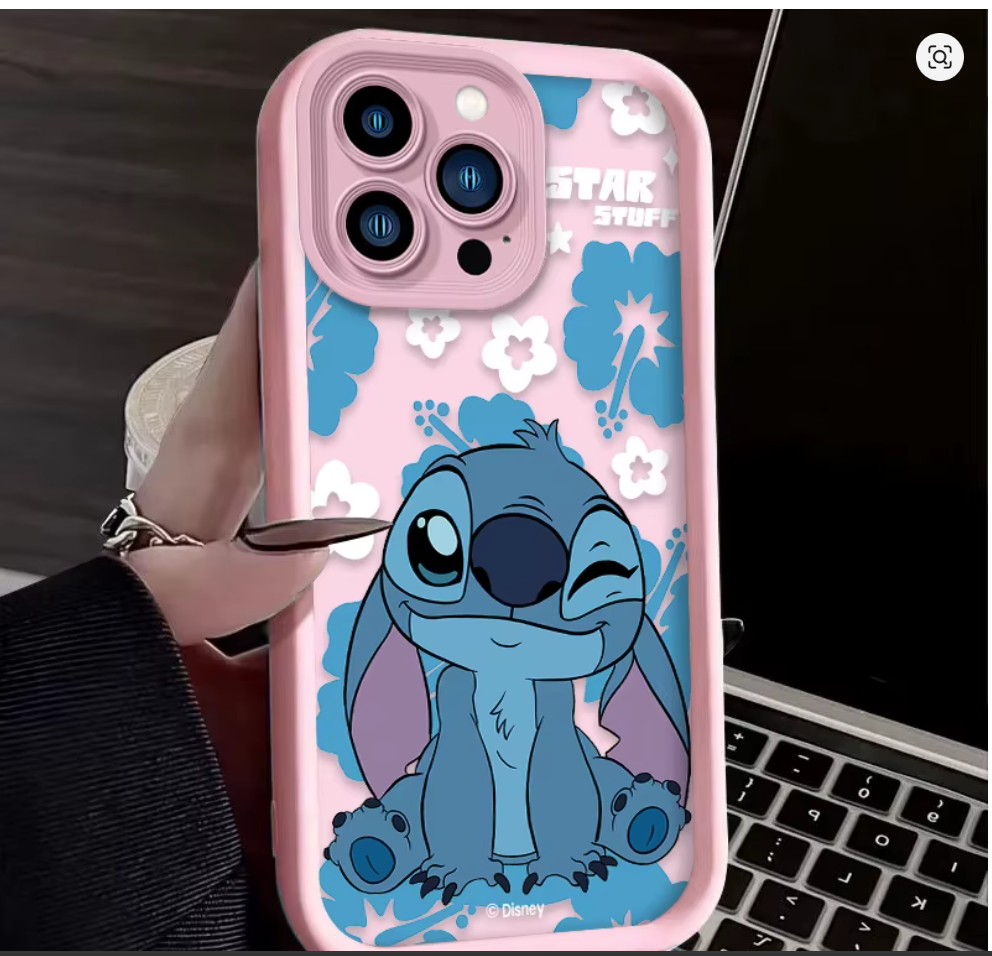 case anime lilo e stitch silicone p iphone X XS 7 8 Xr Xs Max 11 12 13 14 15 16