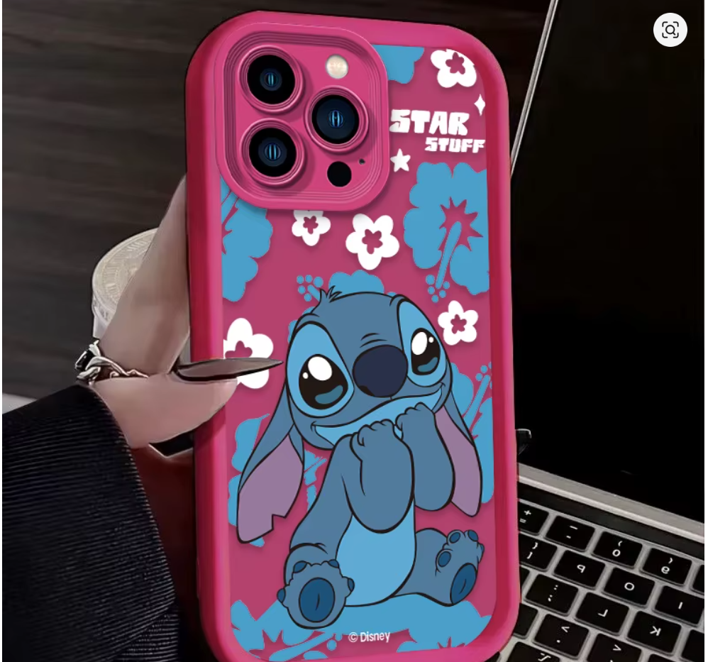 case anime lilo e stitch silicone p iphone X XS 7 8 Xr Xs Max 11 12 13 14 15 16