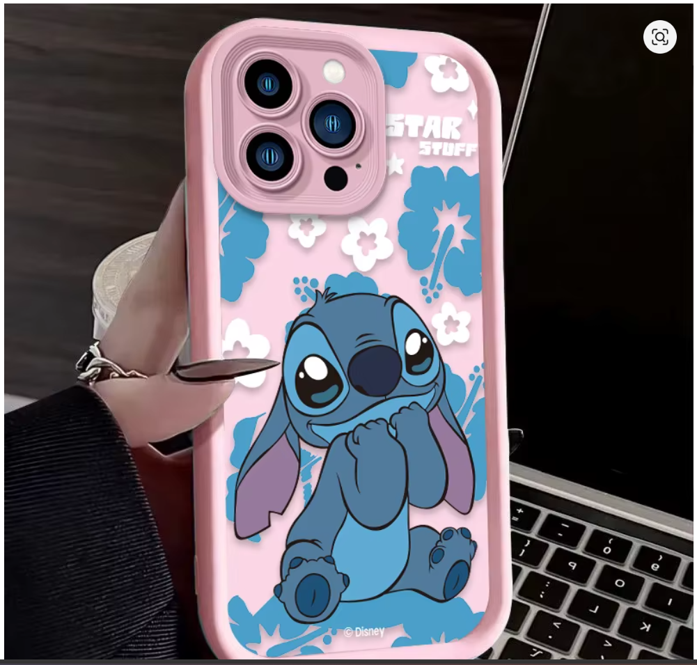 case anime lilo e stitch silicone p iphone X XS 7 8 Xr Xs Max 11 12 13 14 15 16