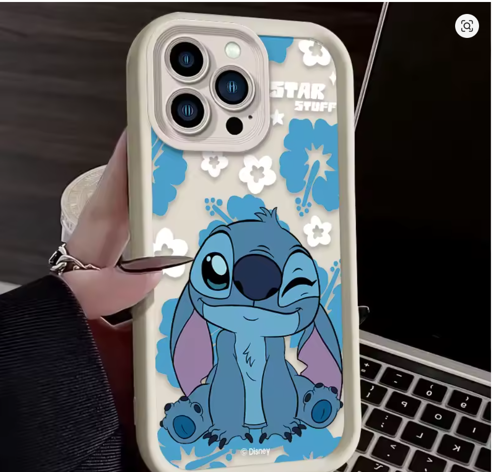 case anime lilo e stitch silicone p iphone X XS 7 8 Xr Xs Max 11 12 13 14 15 16