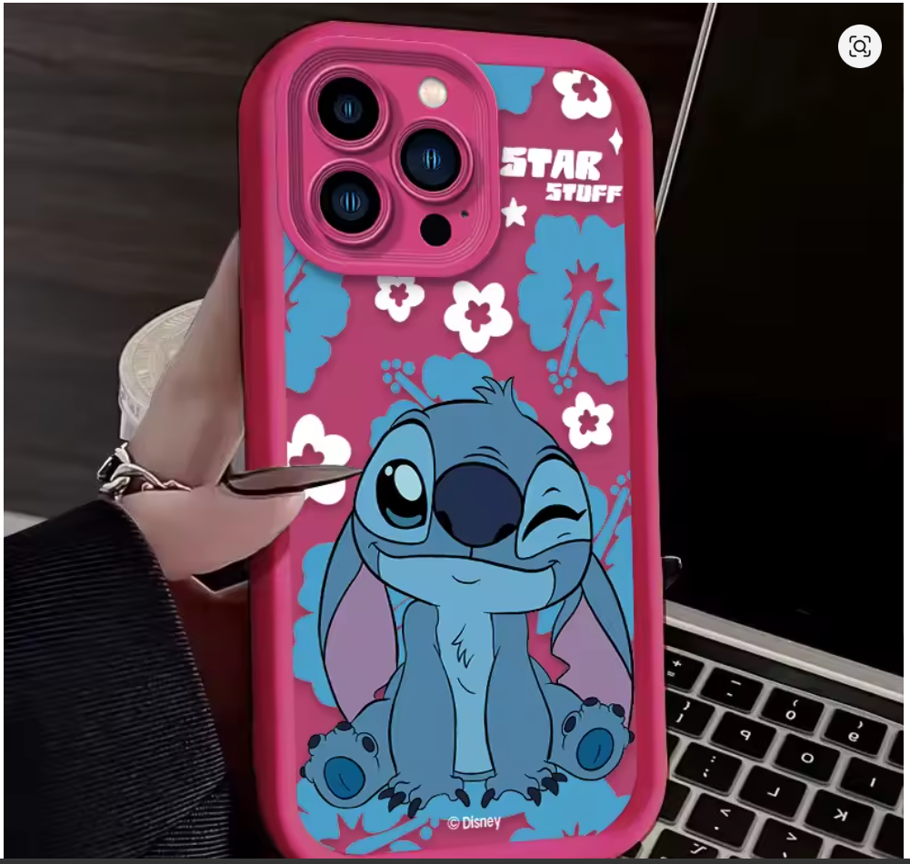 case anime lilo e stitch silicone p iphone X XS 7 8 Xr Xs Max 11 12 13 14 15 16