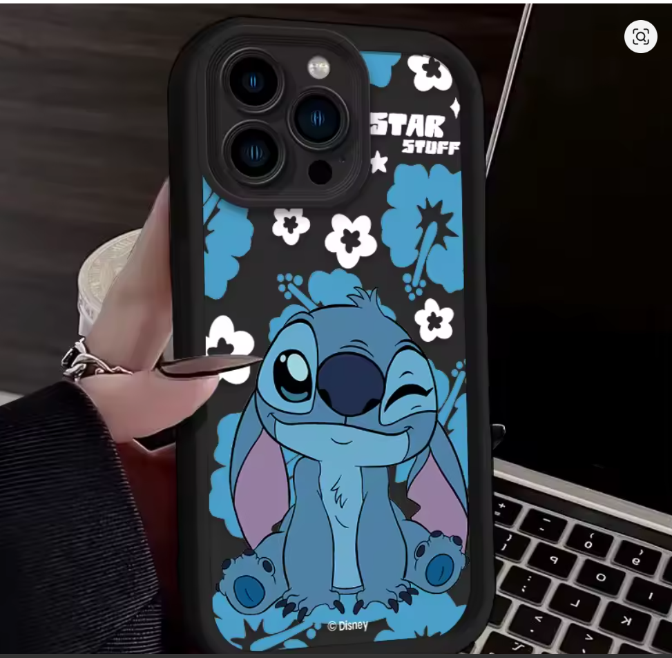 case anime lilo e stitch silicone p iphone X XS 7 8 Xr Xs Max 11 12 13 14 15 16