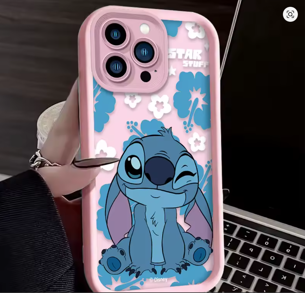 case anime lilo e stitch silicone p iphone X XS 7 8 Xr Xs Max 11 12 13 14 15 16