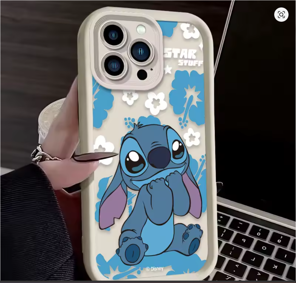 case anime lilo e stitch silicone p iphone X XS 7 8 Xr Xs Max 11 12 13 14 15 16
