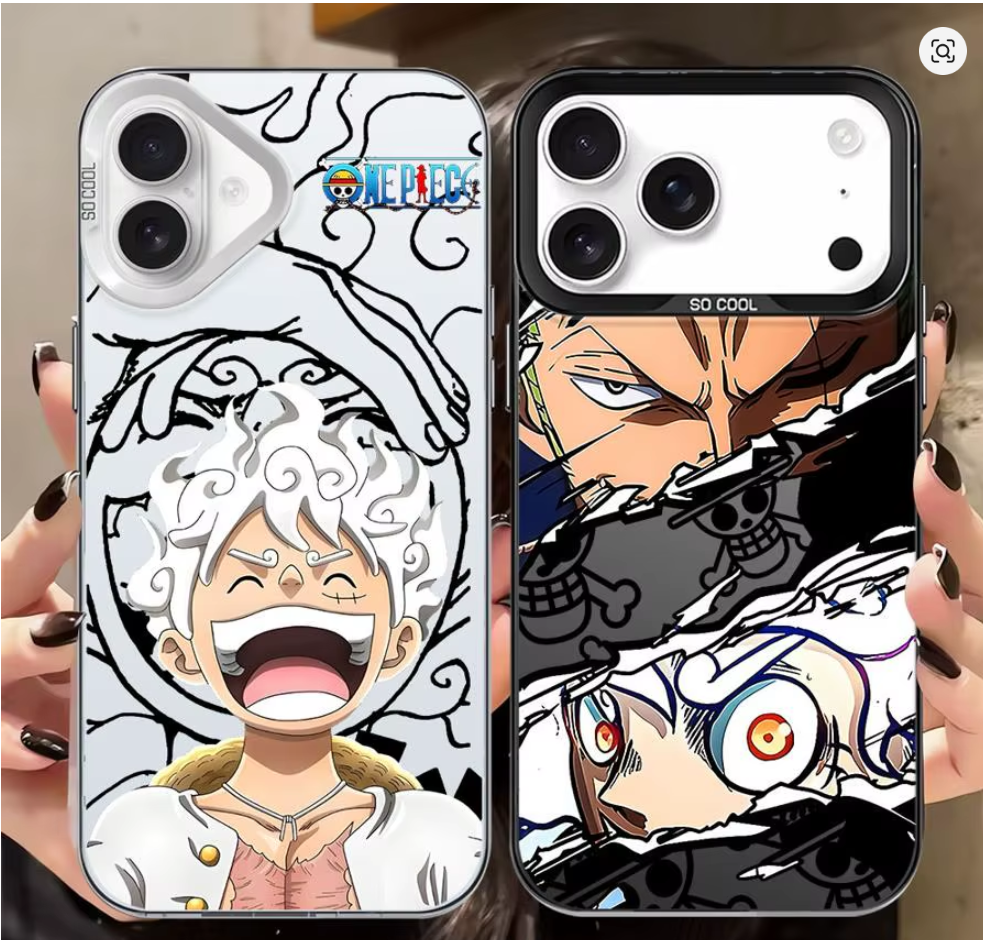 Case Luffy One Piece para iPhone 11 12 13 14 15 16 X XR XS Pro Max