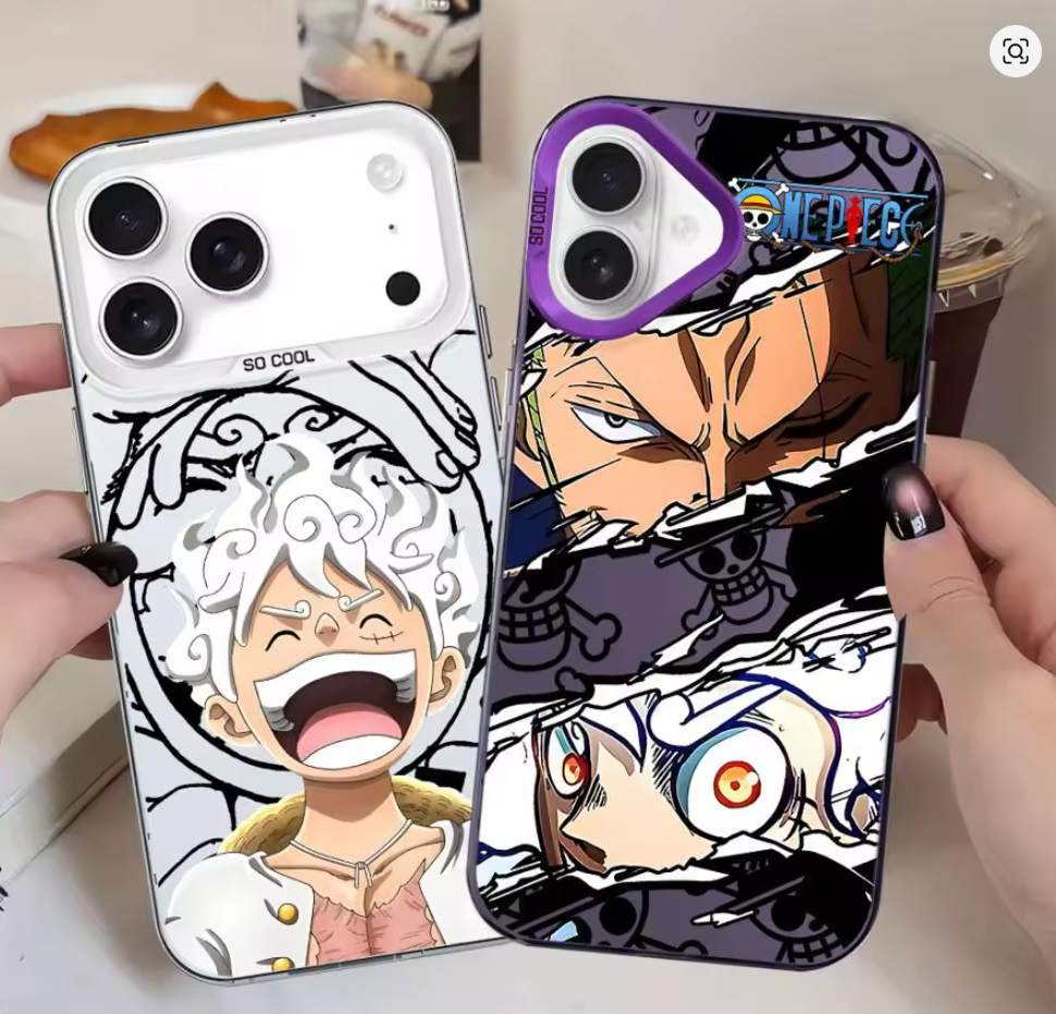 Case Luffy One Piece para iPhone 11 12 13 14 15 16 X XR XS Pro Max