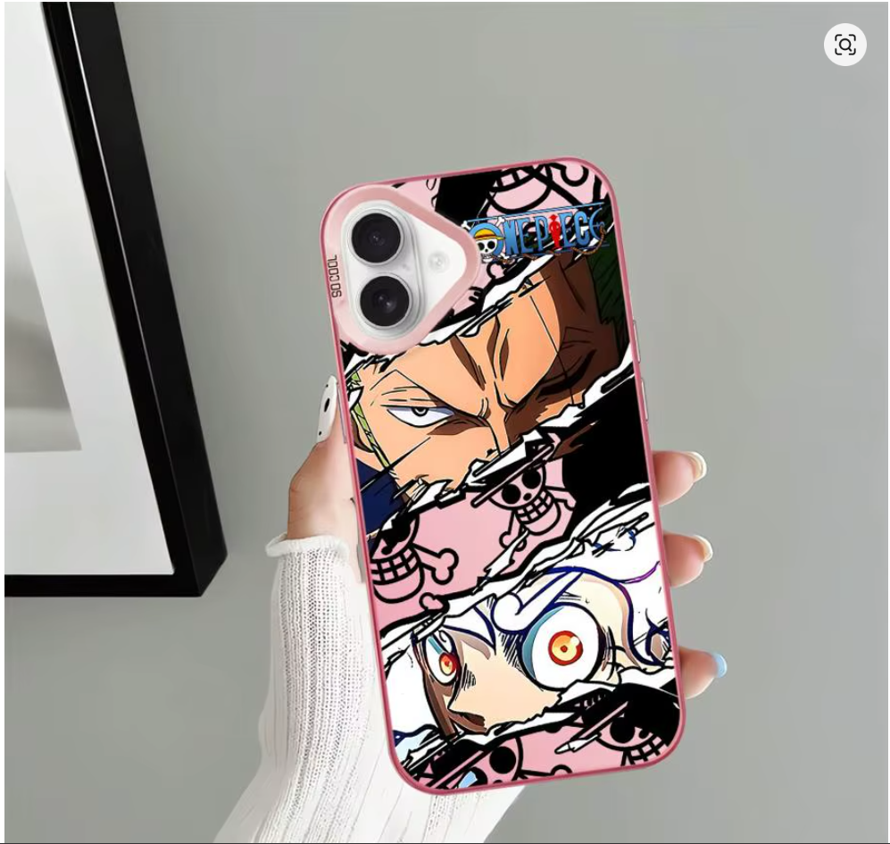 Case Luffy One Piece para iPhone 11 12 13 14 15 16 X XR XS Pro Max